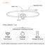 Silver Bianca Solitaire Adjustable Chain Bracelet