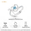 Silver Olesya Heart Finger Ring