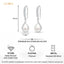 Silver Etoile Pearl Drop Earrings