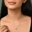 Silver Gia Classic Solitaire Pendant Chain