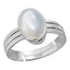 Certified Moonstone 3cts or 3.25ratti 92.5 Sterling Silver Adjustable Ring