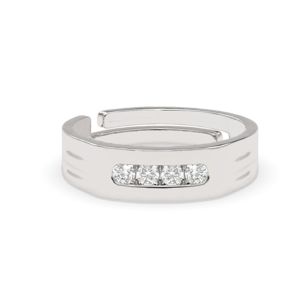 CLARA Real 925 Sterling Silver Enzo Band Ring 