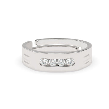 CLARA Real 925 Sterling Silver Enzo Band Ring 