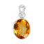 Certified Citrine (Sunehla) Silver Pendant 7.5cts or 8.25ratti