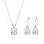 Silver Carla Solitaire Jewellery Set