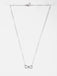 CLARA 925 Sterling Silver Infinity Pendant Chain Necklace 