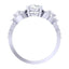 CLARA Made with Swiss Zirconia 925 Sterling Silver Round Solitaire Ring Gift for Women and Girls