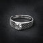 CLARA Real 925 Sterling Silver Cross Band Ring 