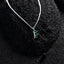 CLARA 925 Sterling Silver Reina Pendant Chain Necklace 