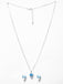 CLARA 925 Sterling Silver Vistosa Pendant Earring Chain Jewellery Set 