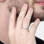 CLARA Real 925 Sterling Silver Sleek Band Ring 