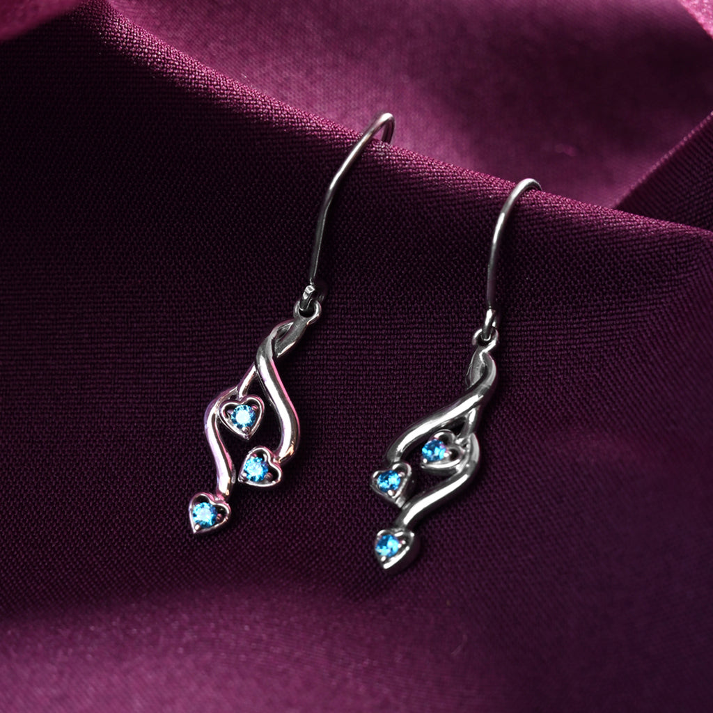 CLARA 925 Sterling Silver Valentina Earrings 