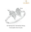 CLARA 925 Sterling Silver Butterfly Ring 