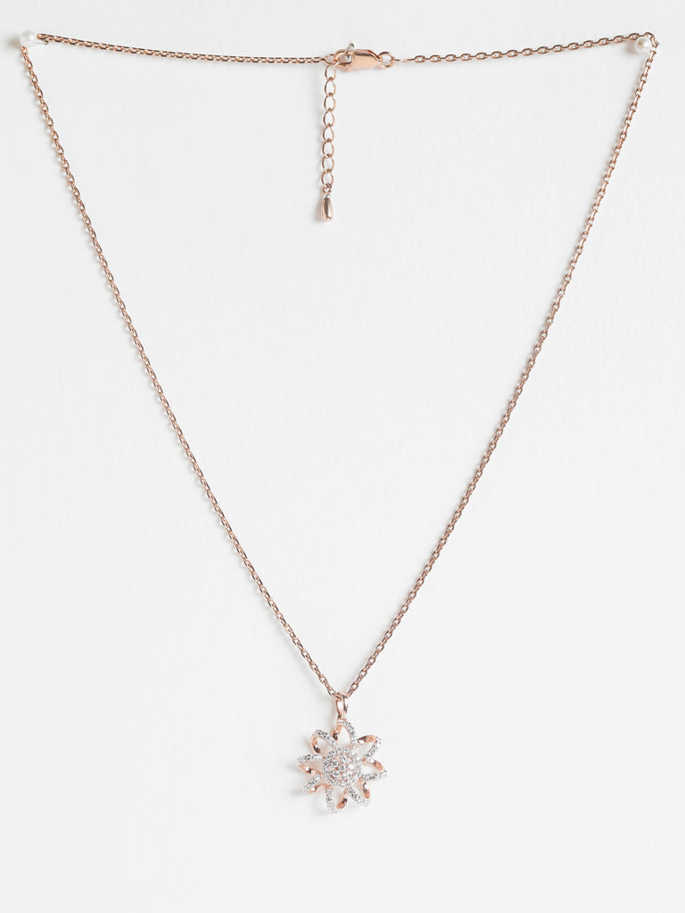 CLARA 925 Sterling Silver Anna Pendant Chain Necklace 