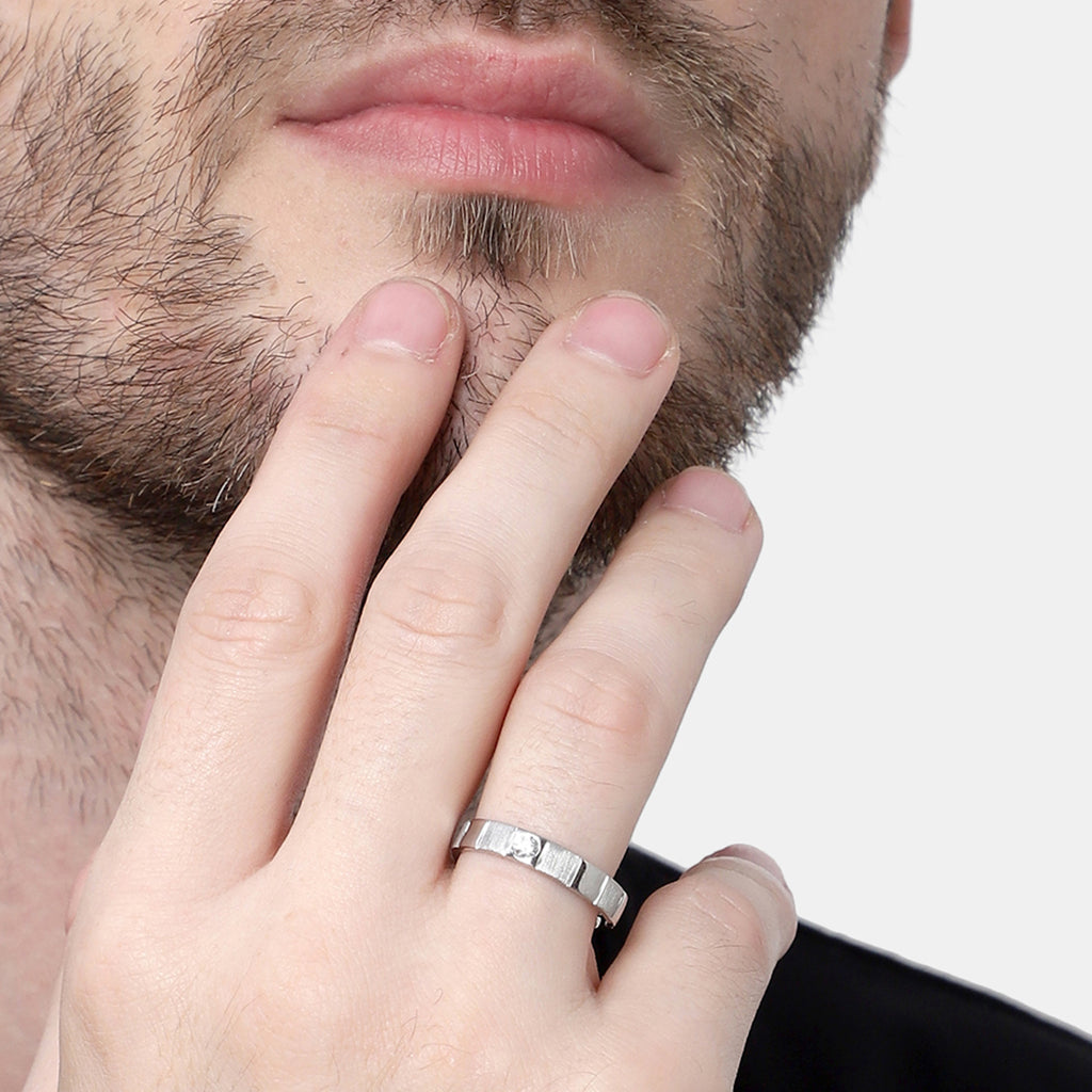 CLARA Real 925 Sterling Silver Neel Band Ring 