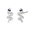 Silver Snake small Studs Earrings