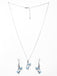 CLARA 925 Sterling Silver Butterfly Pendant Earring Chain Jewellery Set 