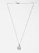 CLARA 925 Sterling Silver Evil Eye Circle Pendant Chain Necklace 