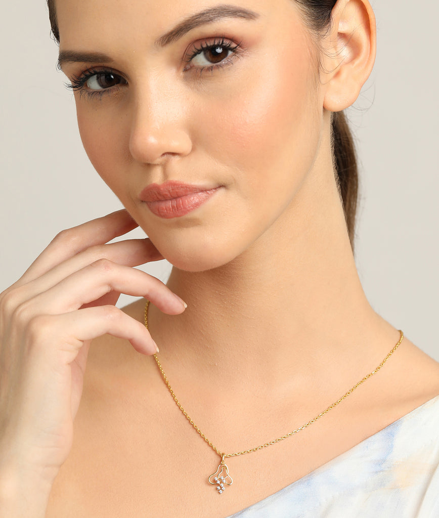 CLARA 925 Sterling Silver Eden Pendant Chain Necklace 