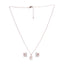 Silver Dancing Swan Jewellery Set