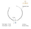 CLARA 925 Sterling Silver Evil Eye Flower Hand Mangalsutra Bracelet