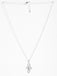CLARA 925 Sterling Silver Petal Pendant Chain Necklace 