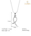 CLARA 925 Sterling Silver Lia Pendant Chain Necklace 