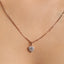 CLARA 925 Sterling Silver Heart Solitaire Pendant Chain Necklace 