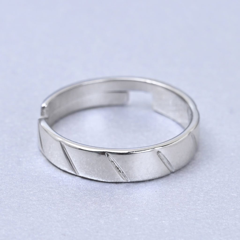 CLARA Real 925 Sterling Silver Twist Band Ring 