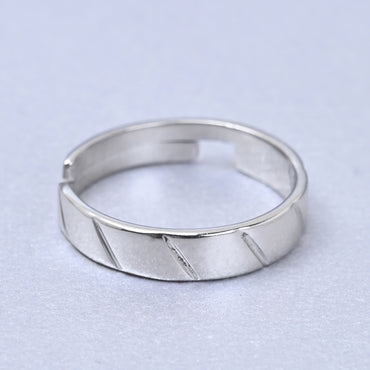 CLARA Real 925 Sterling Silver Twist Band Ring 