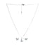 Silver Verde Butterfly Jewellery Set