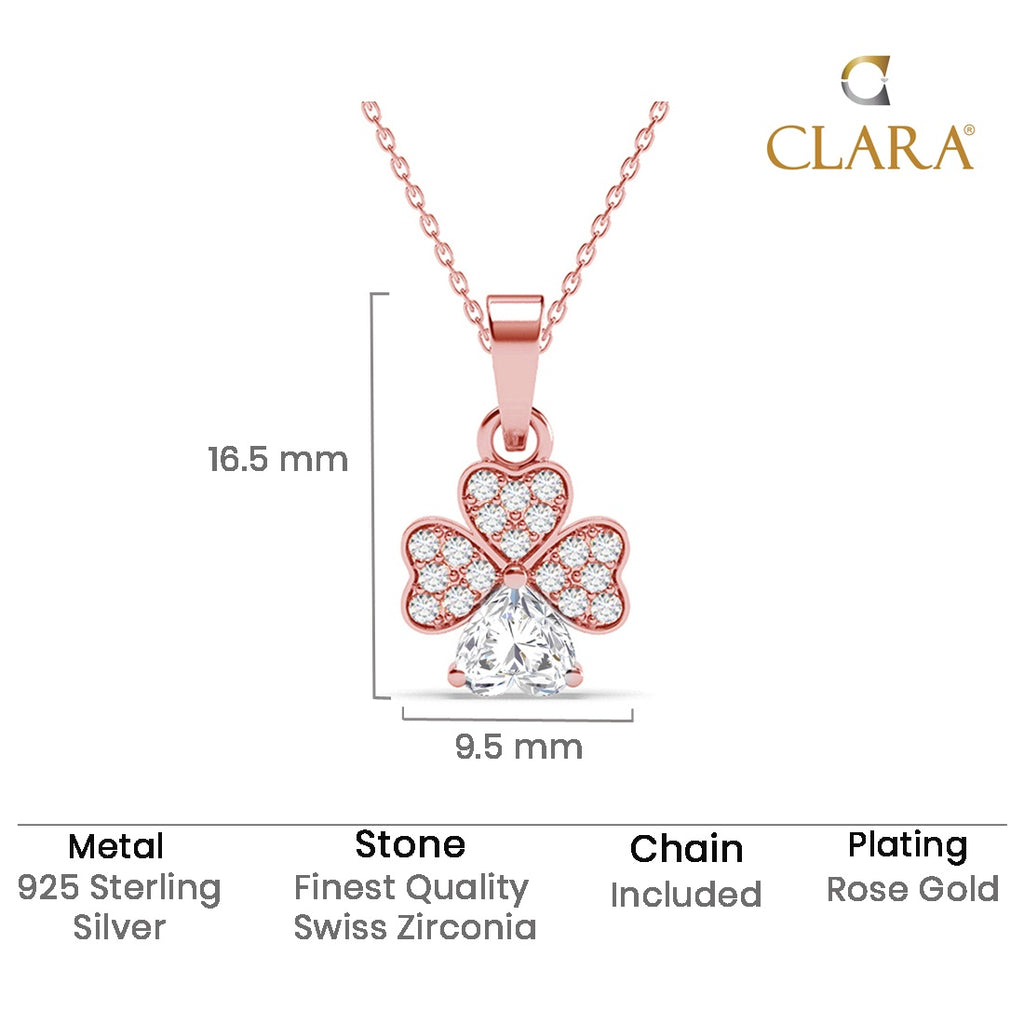 Silver Bunch of Hearts Pendant Chain