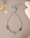 CLARA 925 Pure Silver solitaire Hand Bracelet