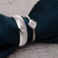 CLARA Pure 925 Sterling Silver Spade Adjustable Couple Band, Promise Rings for Lovers