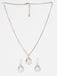 CLARA 925 Sterling Silver Irina Pendant Earring Chain Jewellery Set 
