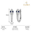 CLARA 925 Sterling Silver Blue Eye Snake Hoop Bali Earrings  