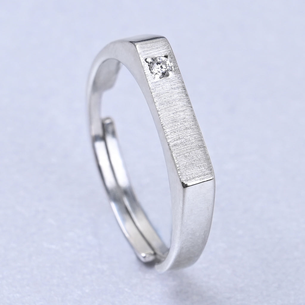 CLARA Real 925 Sterling Silver Sleek Band Ring 
