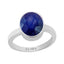 Certified Blue Sapphire Neelam Elegant Silver Ring 8.3cts or 9.25ratti