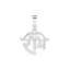 Silver Shri Ram Men Pendant Necklace with Chain or without Chain