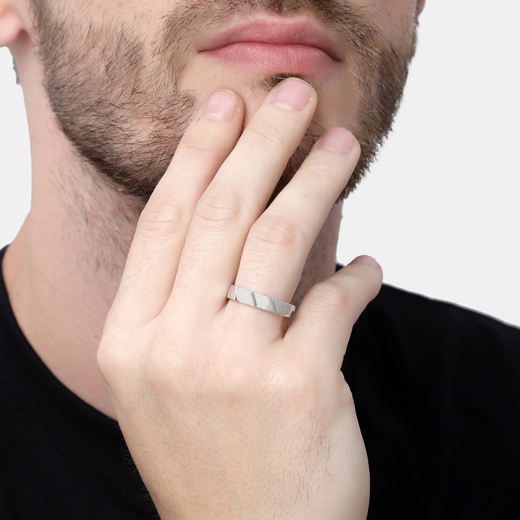 CLARA Real 925 Sterling Silver Twist Band Ring 