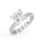 Silver Princess Solitaire Ring
