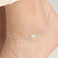 CLARA 925 Sterling Silver Tree of Life Anklet Payal ( Single ) Adjustable Chain Gift for Women and Girls