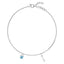 Silver Lock & Key Anklet Payal (Single)