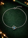 Silver Hiya Heart Anklet Payal (Single)