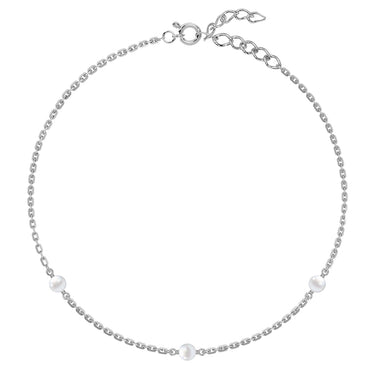 Silver Falak Pearl Anklet Payal (Single)