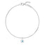 Silver Evil Eye Anklet Payal (Single)