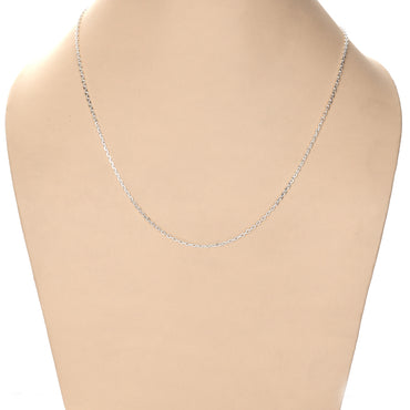 Silver Link Chain Necklace in 18 24 inches