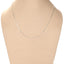 Silver Link Chain Necklace in 18 24 inches