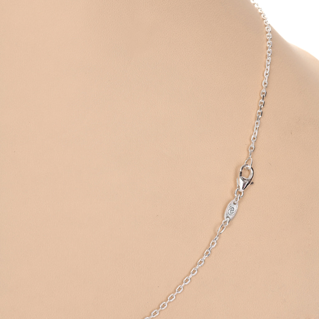 Silver Link Chain Necklace in 18 24 inches