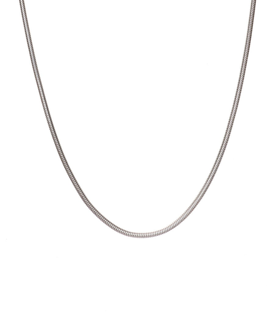 Silver Snake Chain Necklace in 24 inches